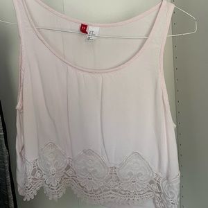 Crochet cropped tank